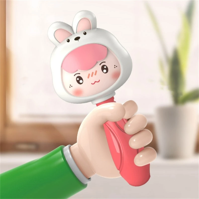 Handheld Shaker Toy for Infant Cartoon Dinosaur Newborns Gift Fun Activity Baby Shaker for 0-12 Month Baby Grasp Toy