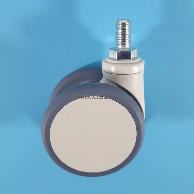 Medical Instrument casters whith double Wheels Super sound-off soft TPR wheel tread with bearings For Hospital trolley