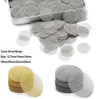 High quality 100pcs Pipe Screens 12.7mm-25mm Pipe Filters 100pcs Premiums Stainless Steel Pipe Screens and 100pcs Brass Filters