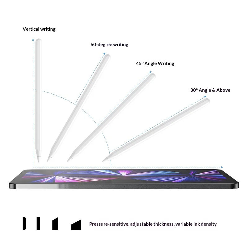 Active Stylus Pen for iPad, Magnetic Charging, Bluetooth Battery, Tilt & Palm Rejection, 2018+ Pro/Air/Mini