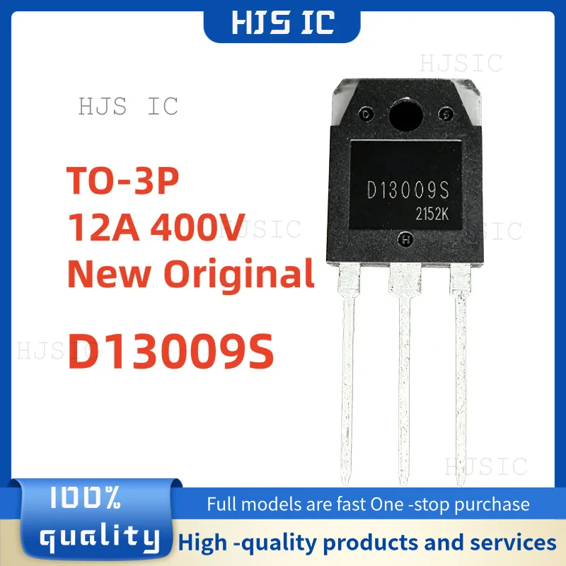 5/10 Peças Novo Original D13009S D13009 TO-3P 12A 400V Transistor de Alta Potência em Estoque