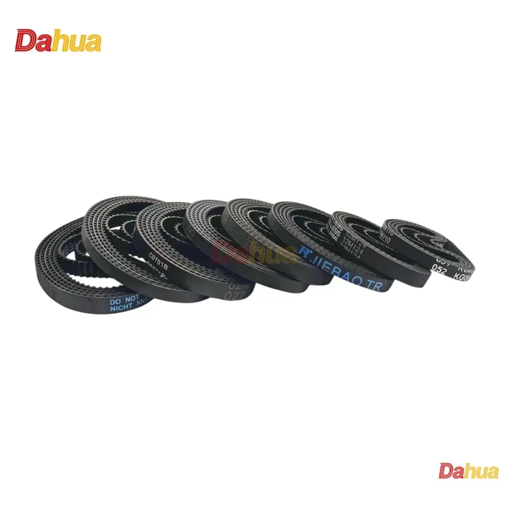 S2M Timing Belt 194/196~264/268mm Length 3/4/5/6/8/9/10/12/15mm Width, Rubber Belt for CNC 3D Printer Industrial Drive Transm