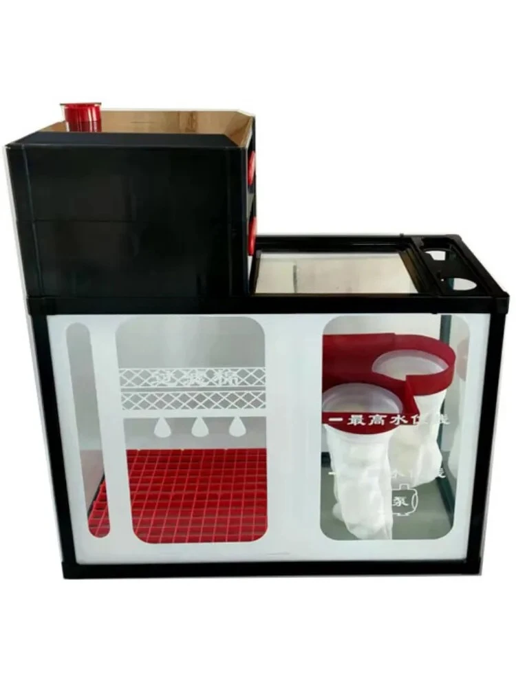 A Fish Tank Filter Box Lower Filter Bottom Tank Stream Cylinder System Filter Tank for Home Decoration
