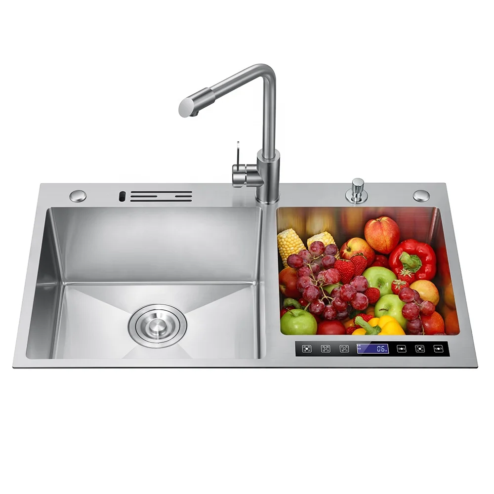 Vegetables And Fruits Cleaning Fully Automatic Household Dishwasher Drying Free Installation Integrated Sink Household Dishwashe