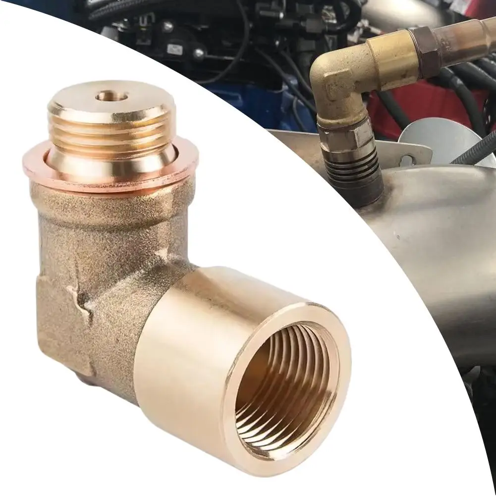 Adaptateur de raccord coudé en laiton à 90 degrés, 1 pièce, pour capteur pneumatique, Kit de Conversion de Page, connecteur, accessoire automobile Y6P0
