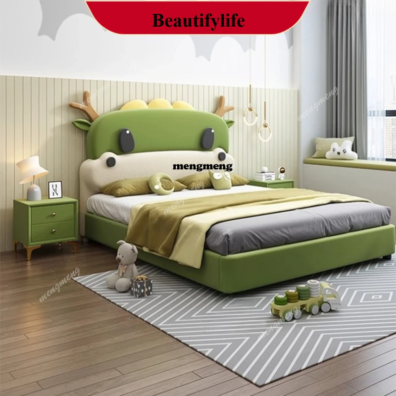 

B178 Mid century cartoon children's bed Minimalist cute design comfortable Modern bed camas moderrnas inteligentes bedroom furni