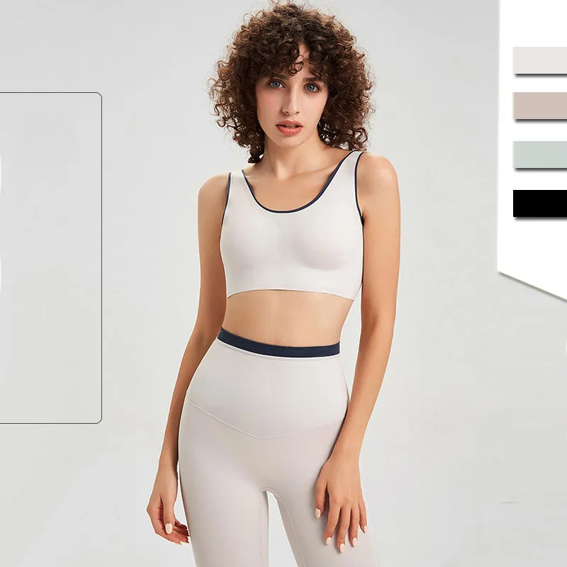 Nuovo Set di tute da Yoga Nude senza cuciture per abbigliamento Fitness da donna e Set di abbigliamento sportivo da donna