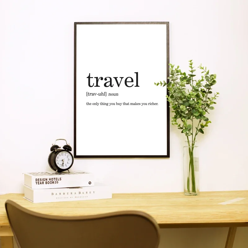 Airport Board Posters Destination Canvas Painting Travel Board Quotes Traveler Wall Art Pictures Room Decor Home Decoration