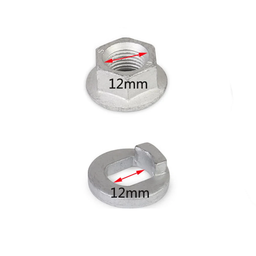 

16mm Steel Ebike Hub Motor Nuts Safety Washer For Rear Hub Motors 3000W To 12000W Compatibility Robust Steel Build Load Distrib