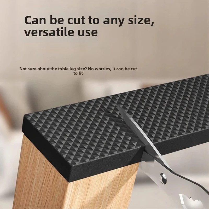 1 Roll Furniture Protector Pads Anti-slip Noise Reduce Chair Table Leg Protect Thickness Self-adhesive Mats Bumper DIY Shape