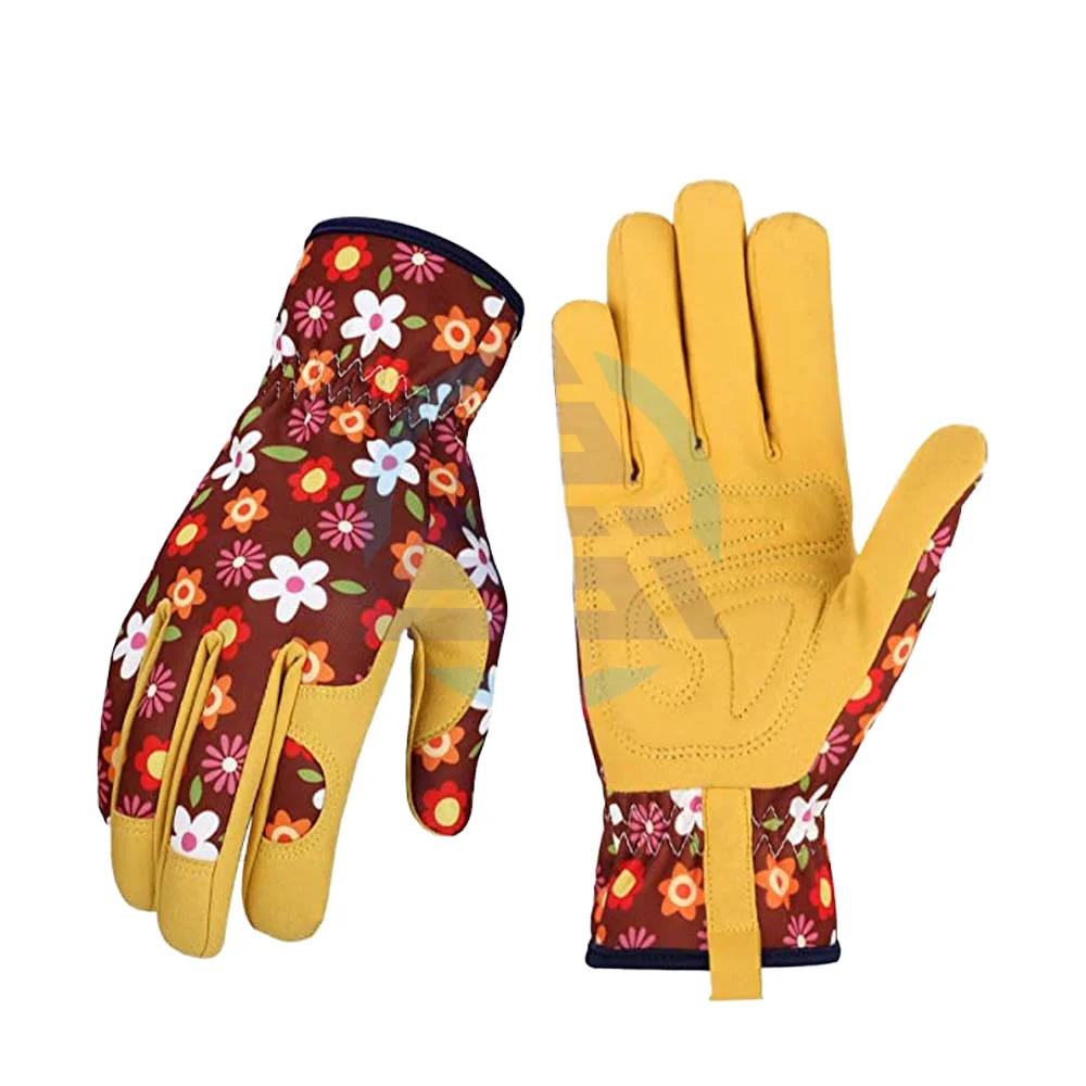 Women's Thorn-Proof Knitted Leather Gardening Gloves Puncture Resistant Protective Gear For Working Free Sample