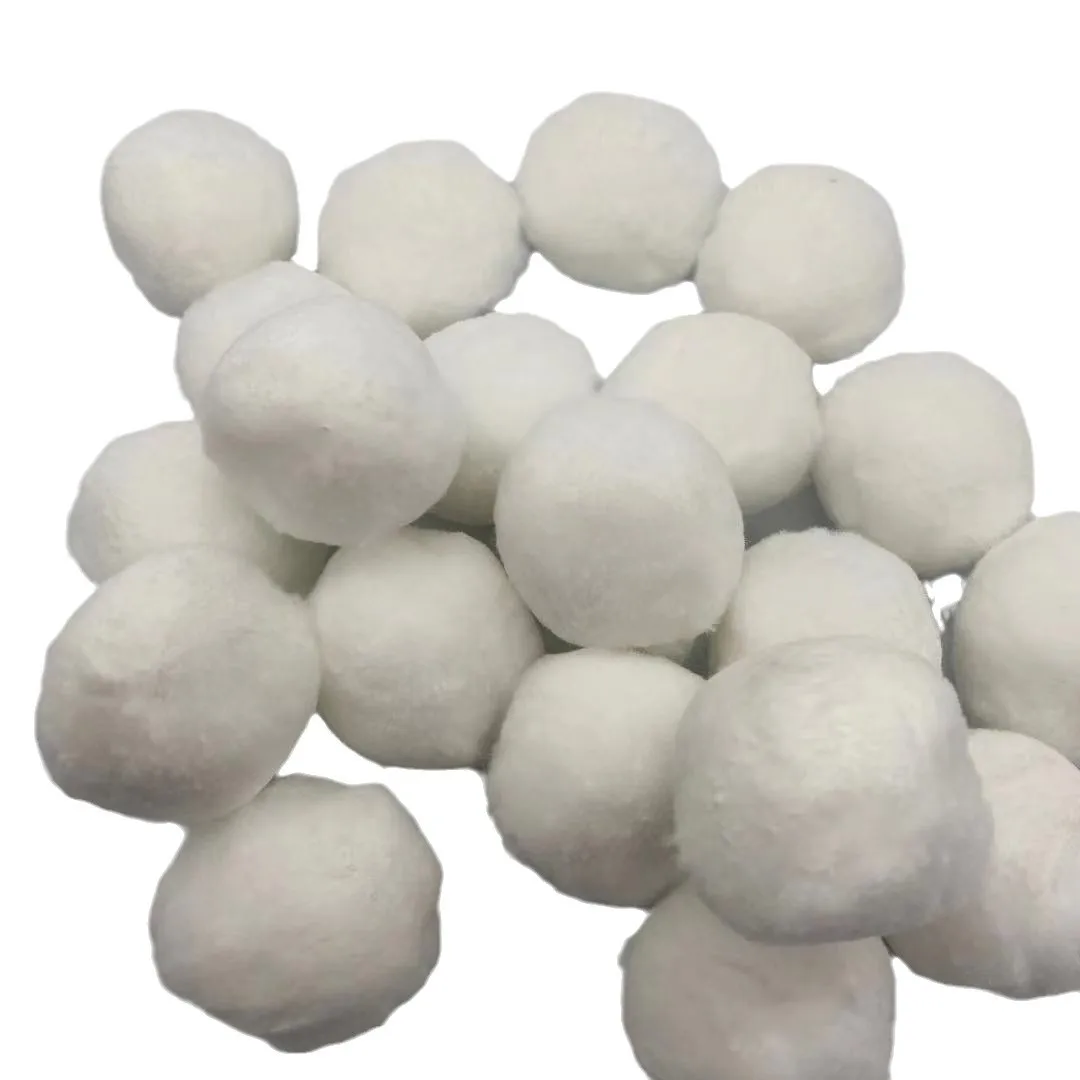 Modified Fiber Ball Filter Media For Wastewater Oil Removal Sewage Swimming Pool And Fish Tank Filtration 30mm