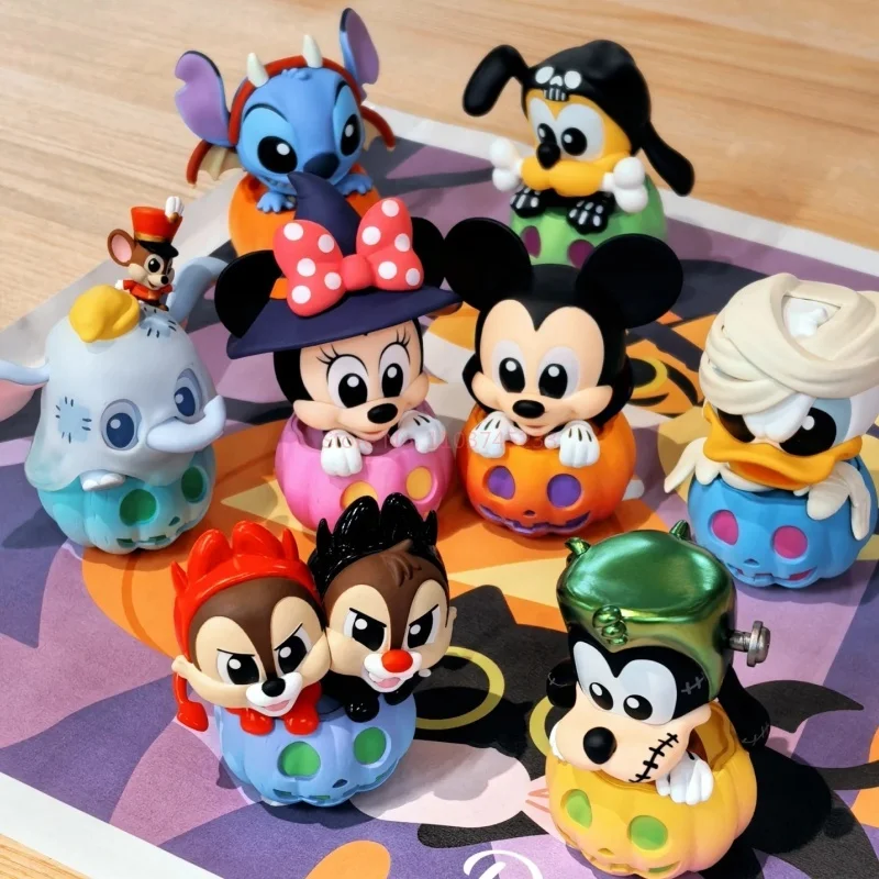 

Подлинная Микки Маус и друг, тыквенная версия, Хэллоуин, ограниченная серия, Cosbi, слепая коробка, мини-фигурка, Guess Christma, настольный подарок, игрушки