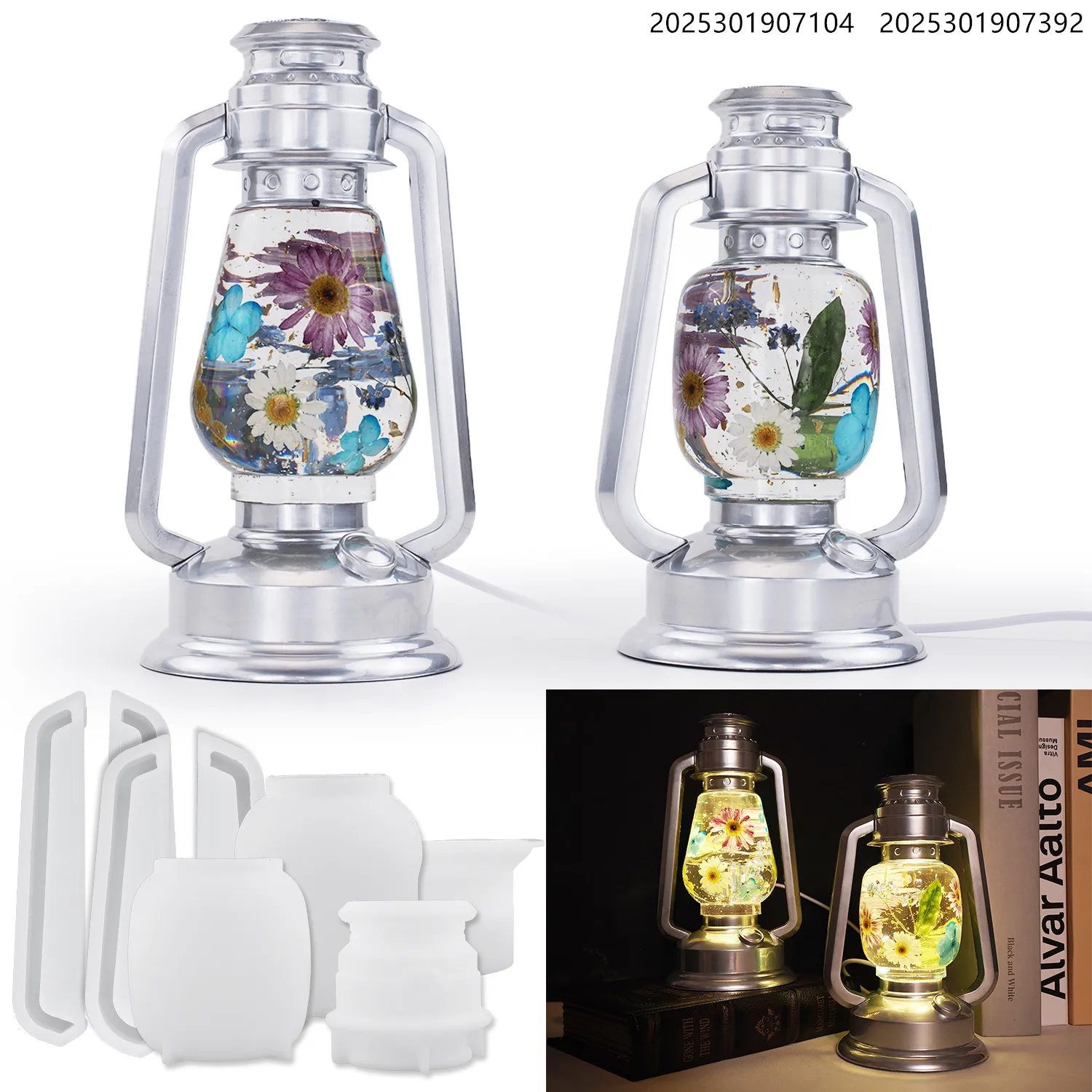 DIY الايبوكسي الراتنج مصباح العفن التخييم ليلة ضوء السرير ديكور الحرفية كيت #1