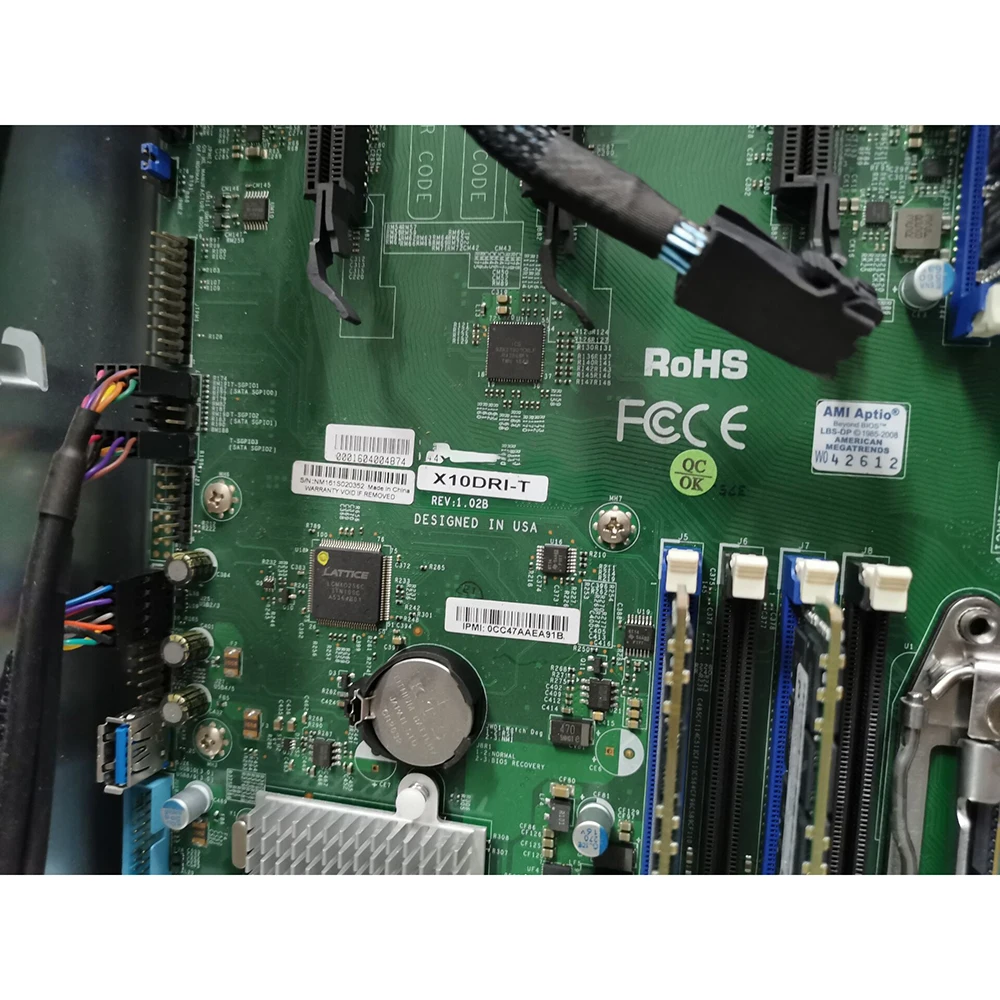 Original Desktop Motherboard X10DRI-T DDR4 Support E3-2600 V3 Works Perfectly