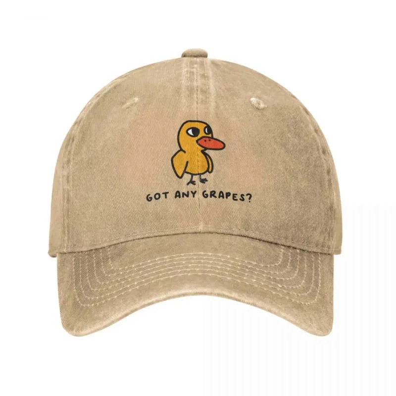 

Y2K Duck Got Any Grapes Cowboy Anime Caps Golf Wear Wild Ball Women Hat Men'S