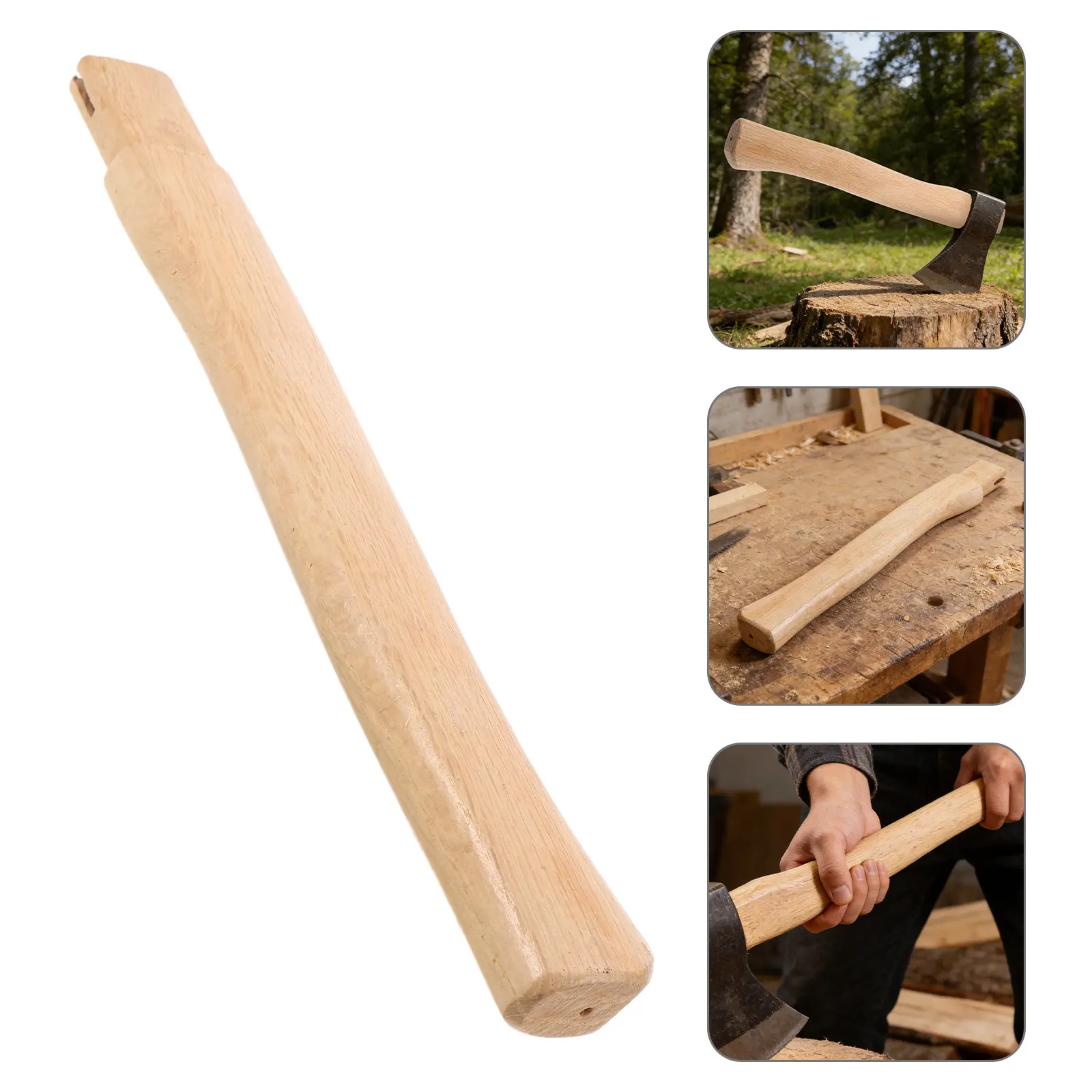 

Replacement Wooden Axe Handle for Firewood Cutting Gardening Hunting Hatchet Handle Repair Heavy Duty Wood Tool Grip