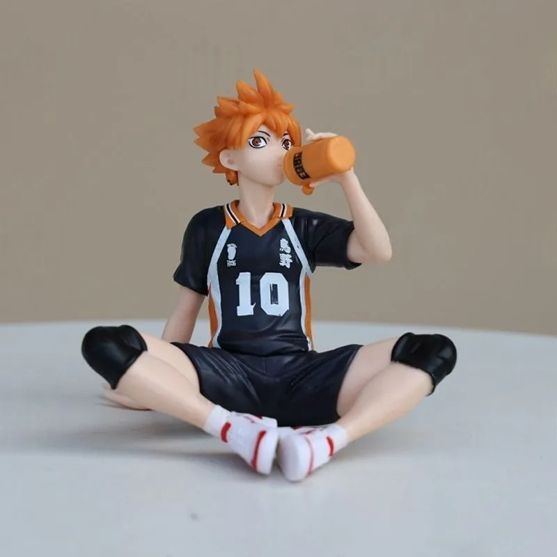 ฟิกเกอร์อนิเมะ ไฮคิว!! ฮินาตะ โชโยะ คาเงยามะ โทบิโอะ ท่าทางนั่ง โมเดล PVC ของสะสมตกแต่งโต๊ะทำงาน ของเล่น