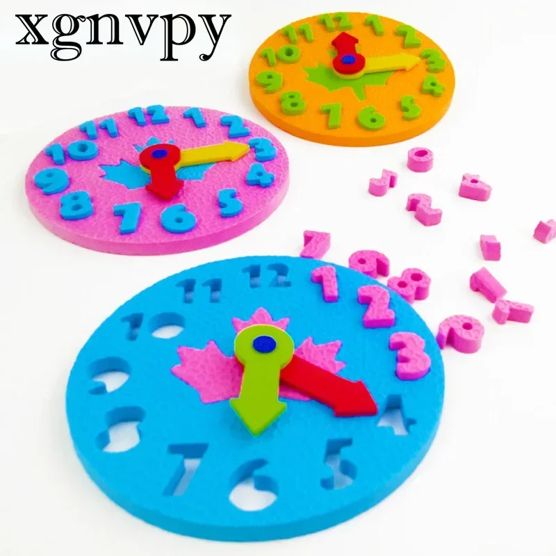 Xgnvpy-evaスプライシング小さな時計、幼稚園の子供たちの生活の小さな生産、手作りのDIY