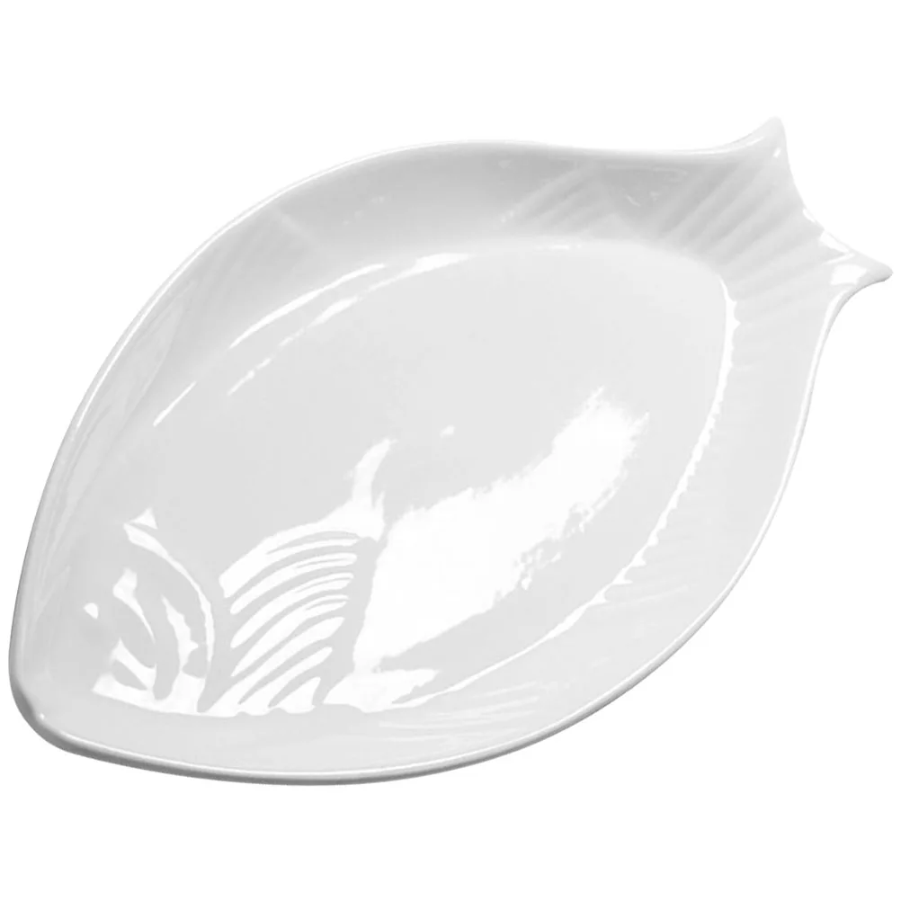 

Ceramic Fish Plate Serving for Shapes Cheese Tray Shaped Dishes Platter Parties Dessert