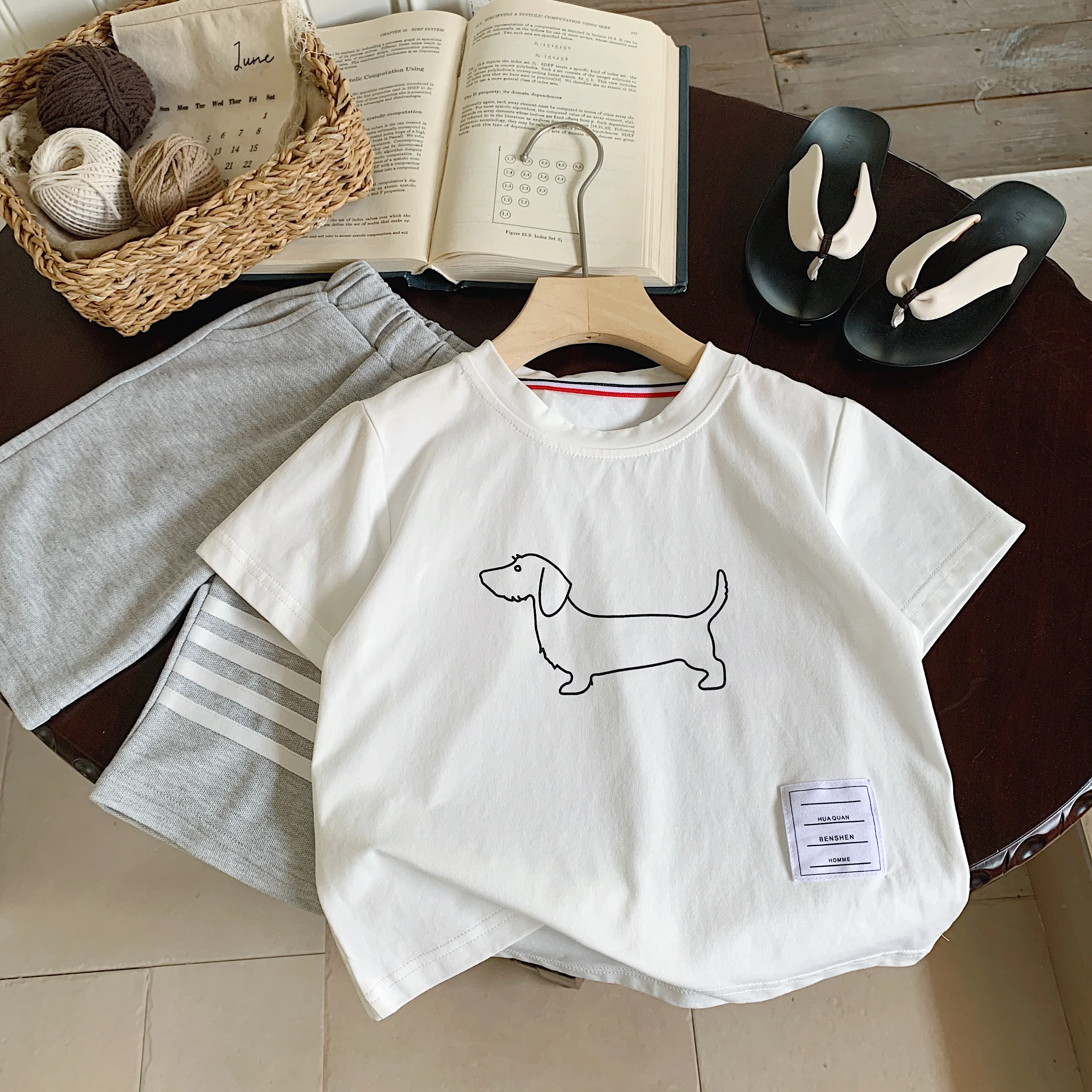 Summer style short sleeved children's clothing Japanese style t-shirts small and medium-sized children's and men's clothing