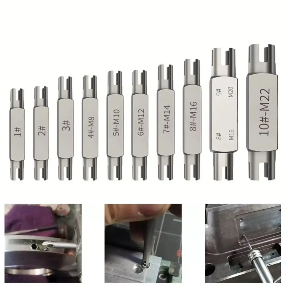 M4/5/6/8/10/12 Double Head Screw Remove Tools Hex Easy Removal Damaged Screw Tap Extractor Multifunctional Compact