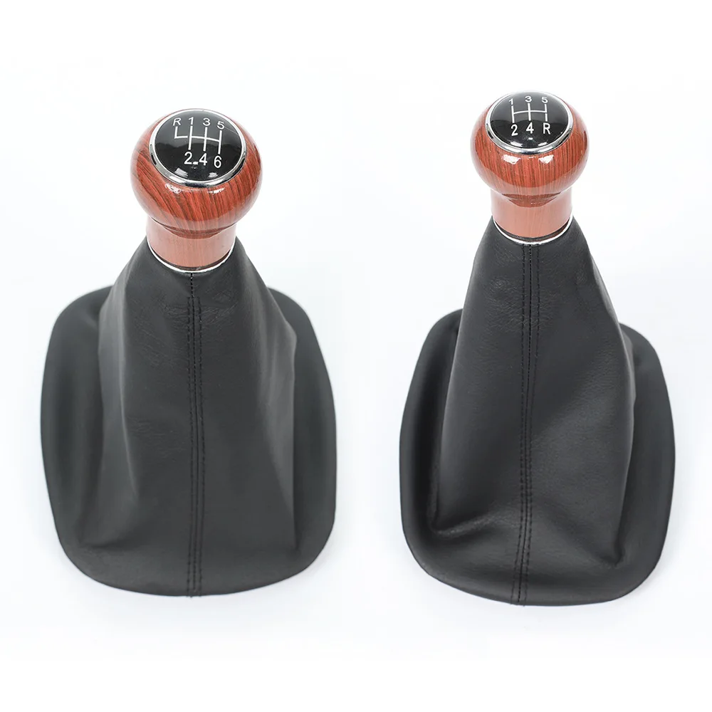 

5/6 Speed Suitable for Volkswagen Passat B5 Wood Grain Gear Shift Handball Dust Cover Set Gear Lever Handle Automotive Parts