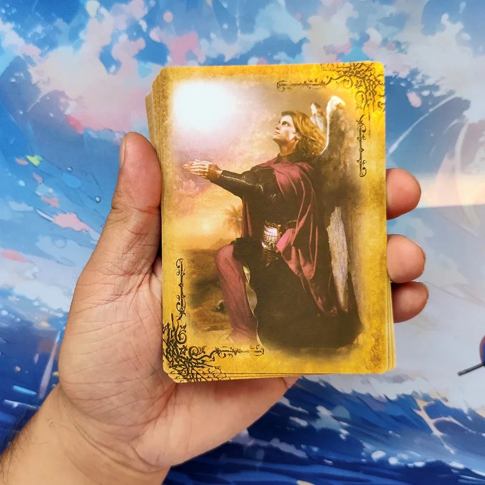 NEW 12x8.7CMSpanish Version Oracle Cards Archangel Michael Oracle Cards A 44-Card Fortune Telling Toys,  Oracle with Keywords,