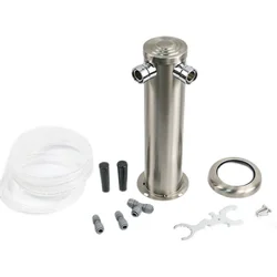 KegLand Double Tap Brushed Stainless Font Kit Beer Home Brewing Tower