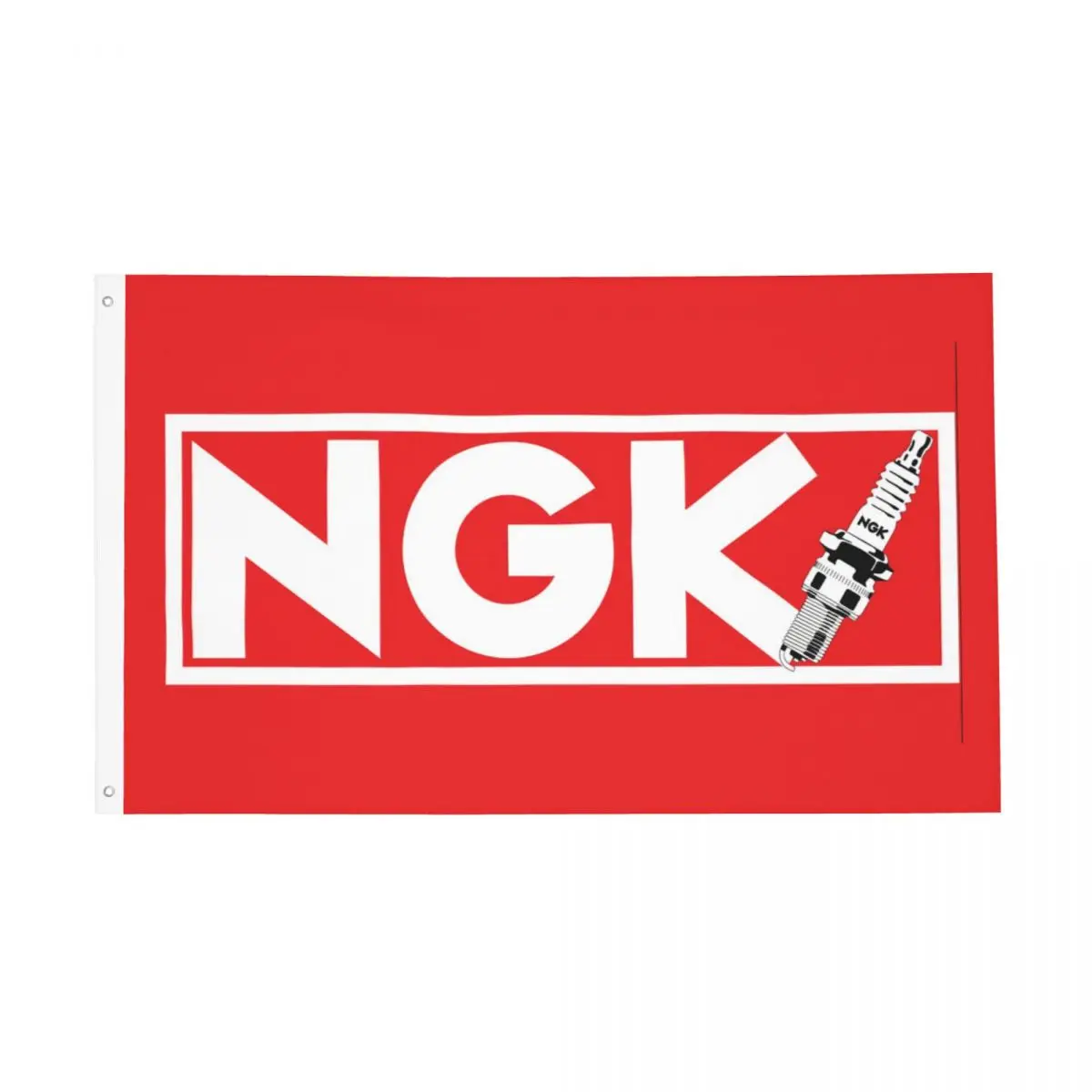 NGK Spark Flag Flags Fade Proof Outdoor Banner Car Racing Club 2 Grommets Home Room Dorm Wall Decor