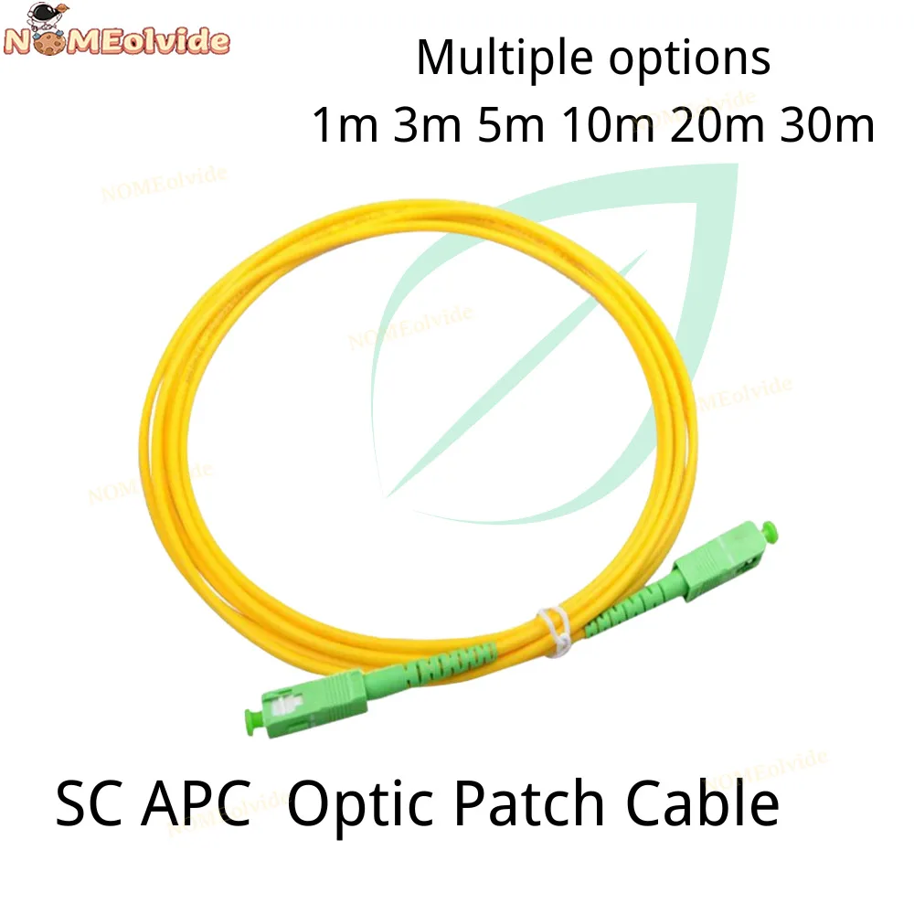 

Singlemode Simplex Fiber SC APC Optic Patch Cable 2.0mm 9/125um FTTH Jumper 1m 3m 5m 10m 20m 30m High Quality Customied