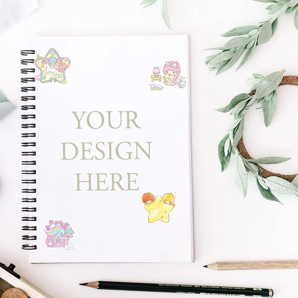 55개 일본 귀여운 쌍둥이자리 주변 캐릭터 스티커 DIY 기타 여행가방 스티커