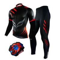 Equipo de ciclismo Jersey de ciclismo para hombre Conjunto de manga larga Ropa de bicicleta MTB Tenue Velo Homme Ropa de bicicleta