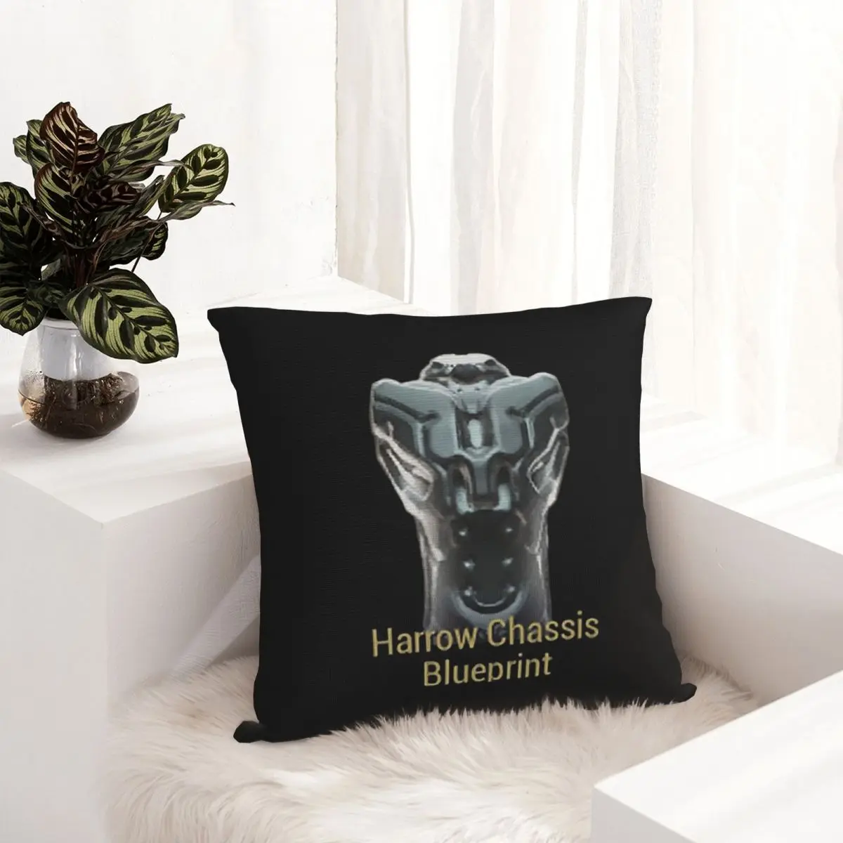 Harrow Chassis Blueprint Warframe Tennoc Pillowcase Cushion Comfort Throw Pillow Sofa Decorative Cushions Used Home Living Room