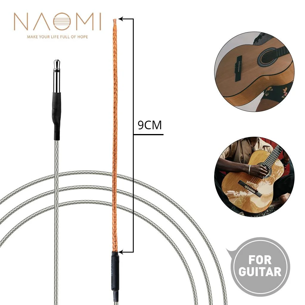 

NAOMI 5PCS Acoustic Guitar Pickup Stick Rods Passive Piezo Pickup Soft Saddle Transducer Pickup For Classic Guitarra Accessories