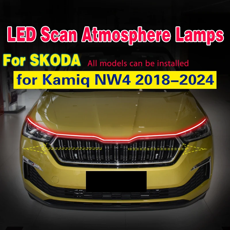 

1 шт., Автомобильные светодиодные фары для Skoda Kamiq NW4 2018-2024