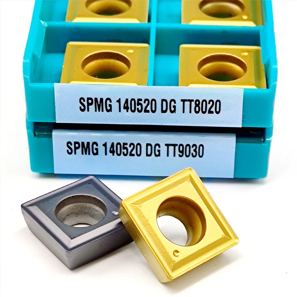 

10PCS SPMG140520 Carbide Inserts TT9030 8020 CNC Lathe Milling Tools for Stainless Steel Cast Iron Turning Tools SPMG 140520