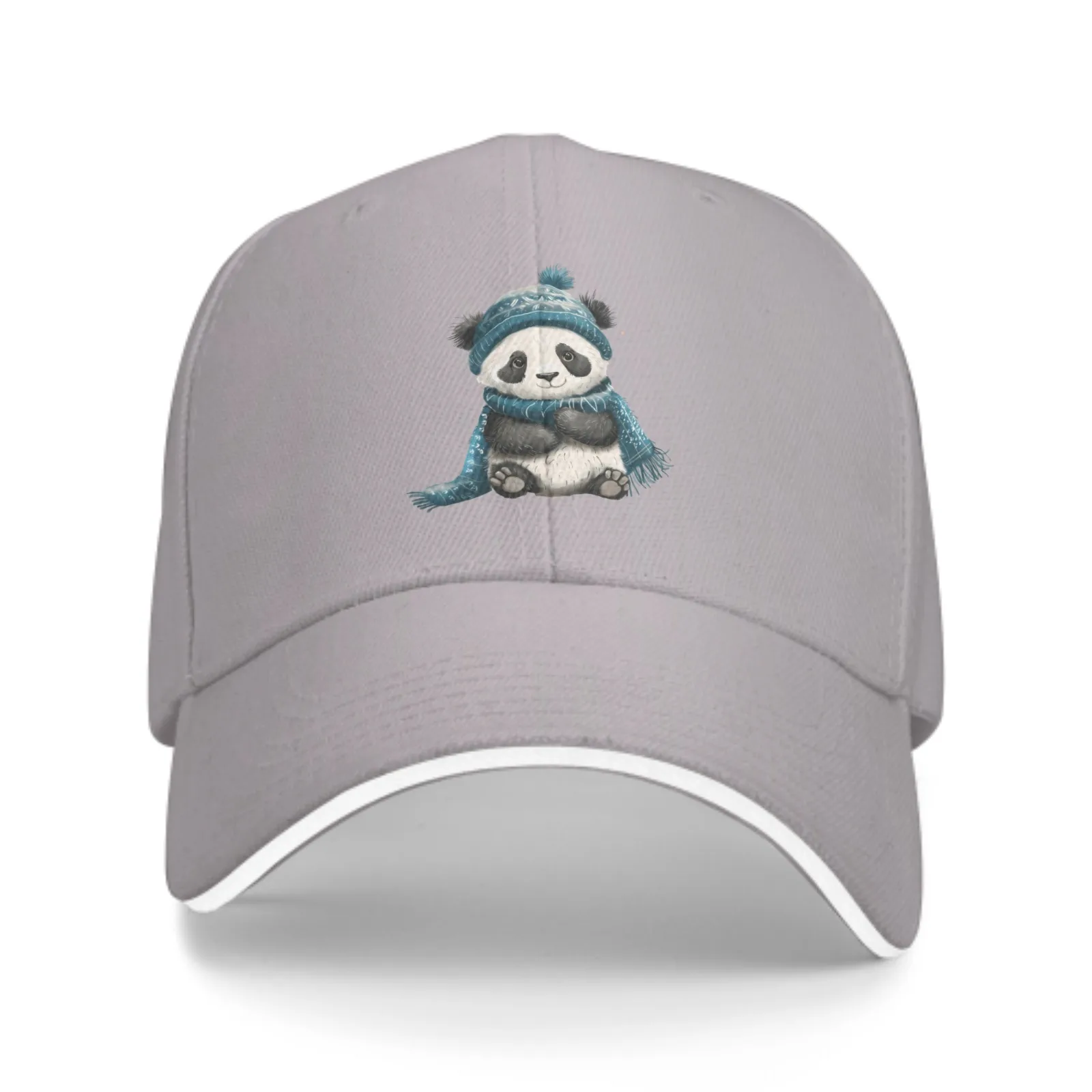 Cute Scarf Panda New Summer Fashion Duck Tongue Cap Men's And Women's Adjustable Caps Outdoor Travel Leisure Baseball Hat