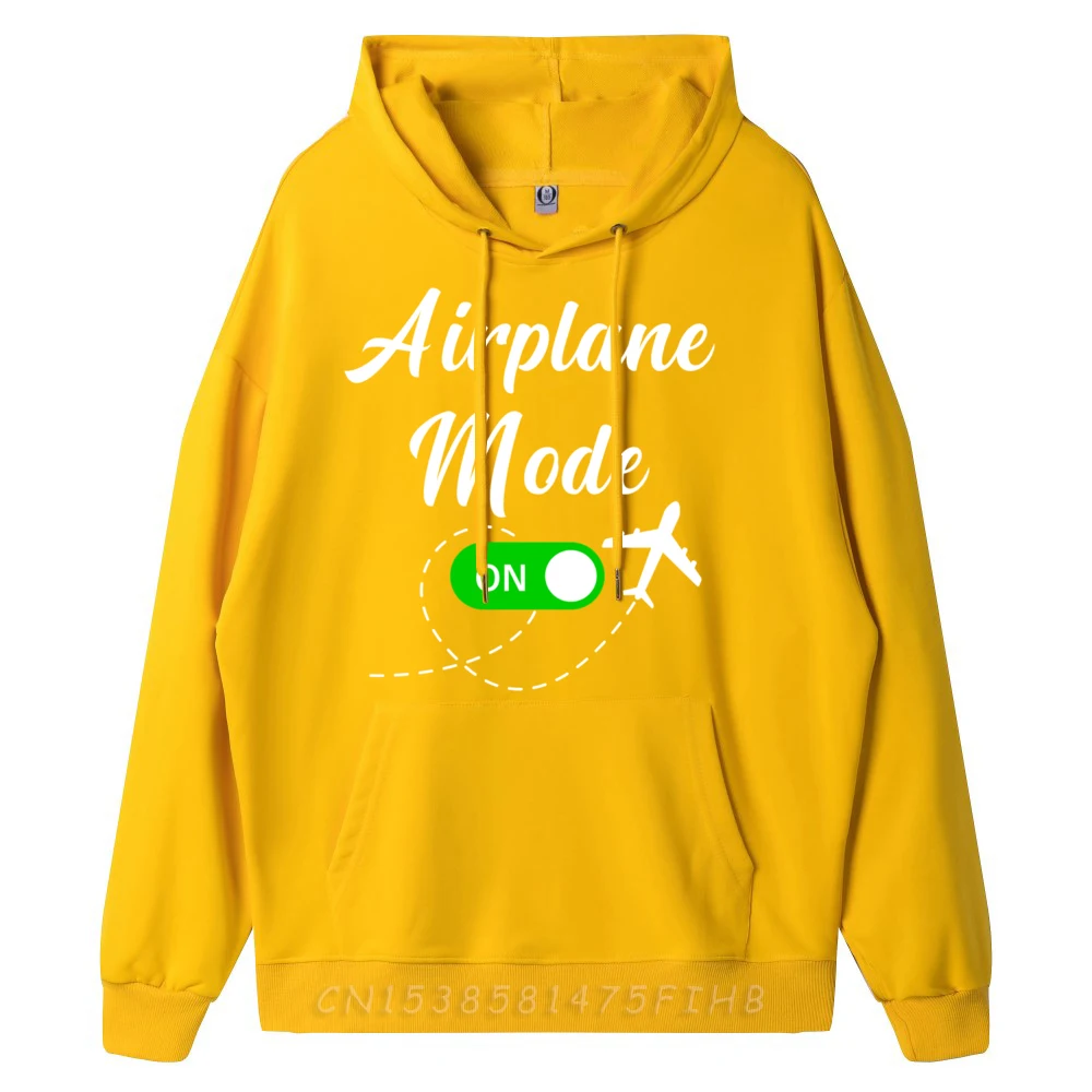 Airplane Mode Funny Travel Pilot Plane Vacation Plain Shirt Camisas De Hombre Man New In Sweatshirts Family