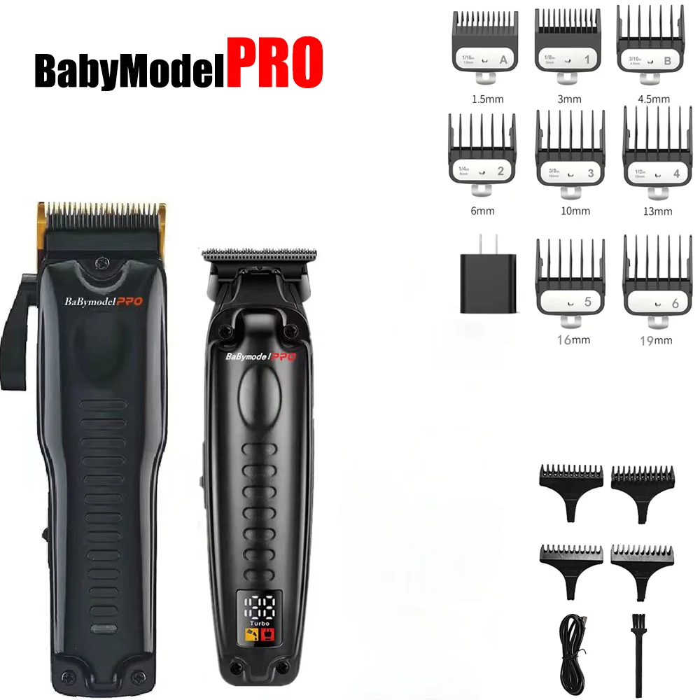 New Babymodel PRO Professional Barber Shop Hair Salon Hair Clipper Trimmer Shaver Set 7500RPM Powerful Motor DLC Alloy Blade