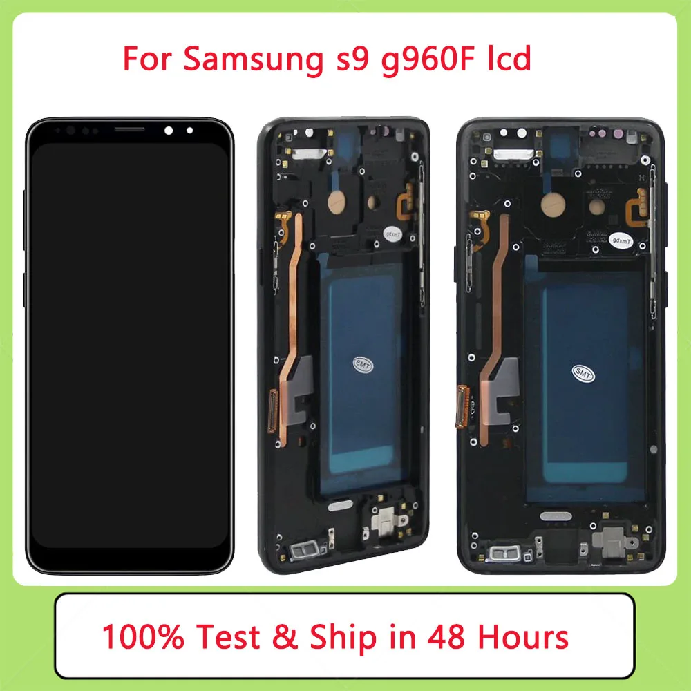 

INCELL Tested S9 LCD with frame for SAMSUNG S9 G960 SM-G960FD Display Touch Screen Digitizer Assembly Replacement