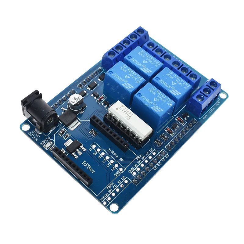 3A 240V 4 Channel Wireless Relay Module Opto-isolator Xbee Bluetooth Bee Relay Shield Expansion Board Switch For Arduino HomeApp