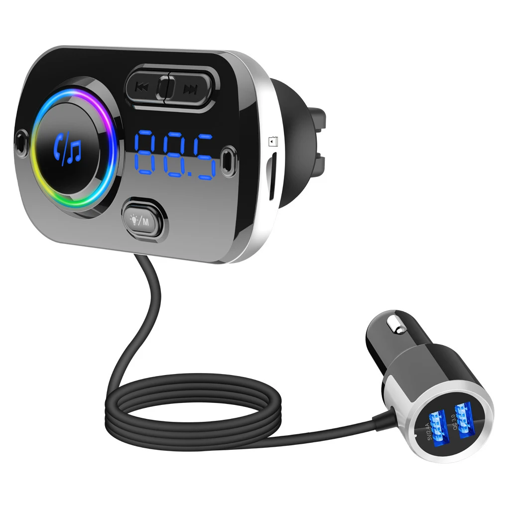 

Car MP3 Player Vehicle Bluetooth-compatible 5.0 87.5-99.9MHz Transmitter