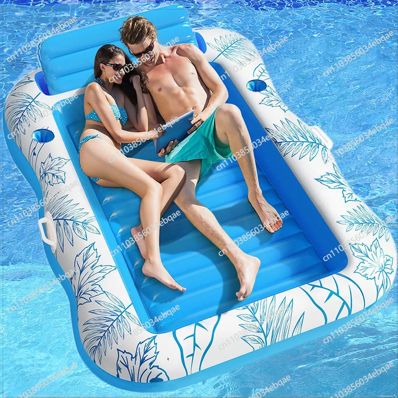 For Water PVC Inflatable Maple Leaf Floating Bed Land Inflatable Floating Bed Mat Tanning Mattress Sunbathing Floating Row