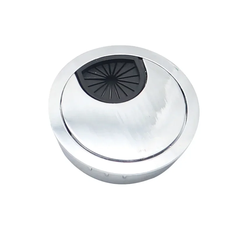 50/60MM Desk Cord Grommet Wire Hole Cover Line Outlet Port Threading Box Cover Cable Passing Box Office Table Cable Organizer