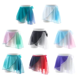 Gradient-Ballet Wrap Skirt for Women Wrap Skirt Girls Dance Skirt Dropship