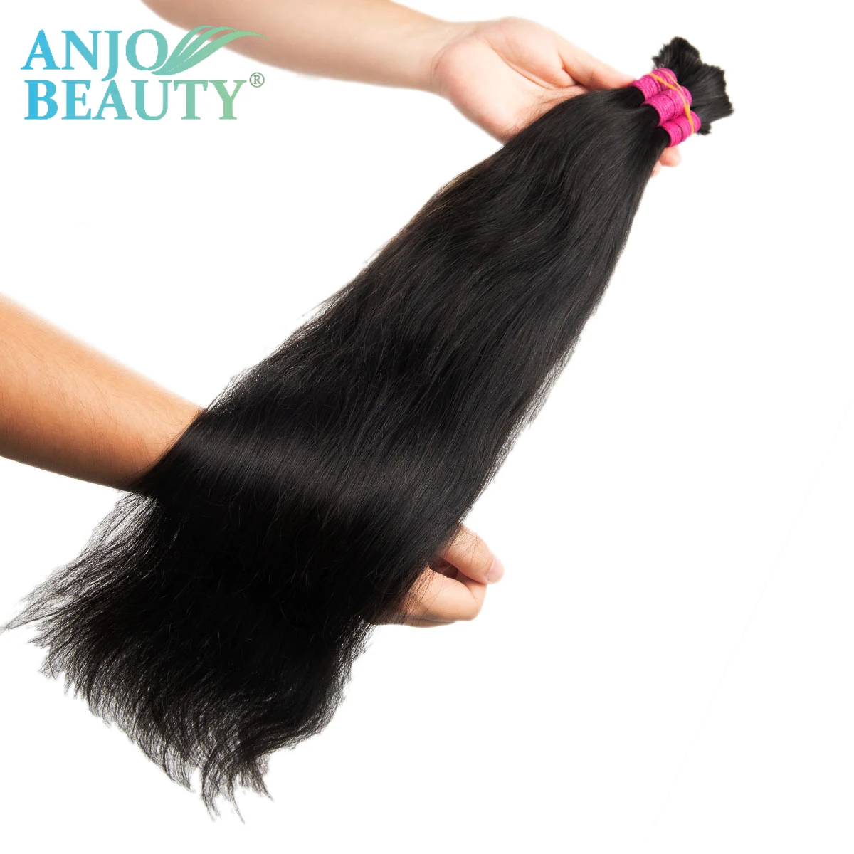 Anjo Beauty Original Human Hair Bulk For Braiding Wholesale Natural Unprocessed Virgin Indian Hair Vendors Virgin Bundles