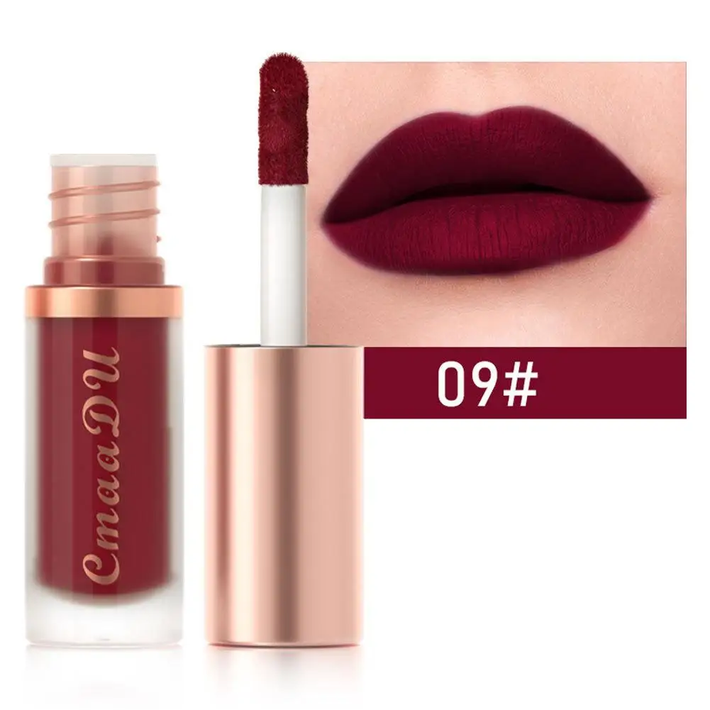 1 Stuks Waterdichte Matte Fluwelen Lip Glazuur Hydraterende Gemakkelijk Non-Stick Niet Lip Cup Lippenstift Blijvende Make-Up Gloss Fade Long E6l9