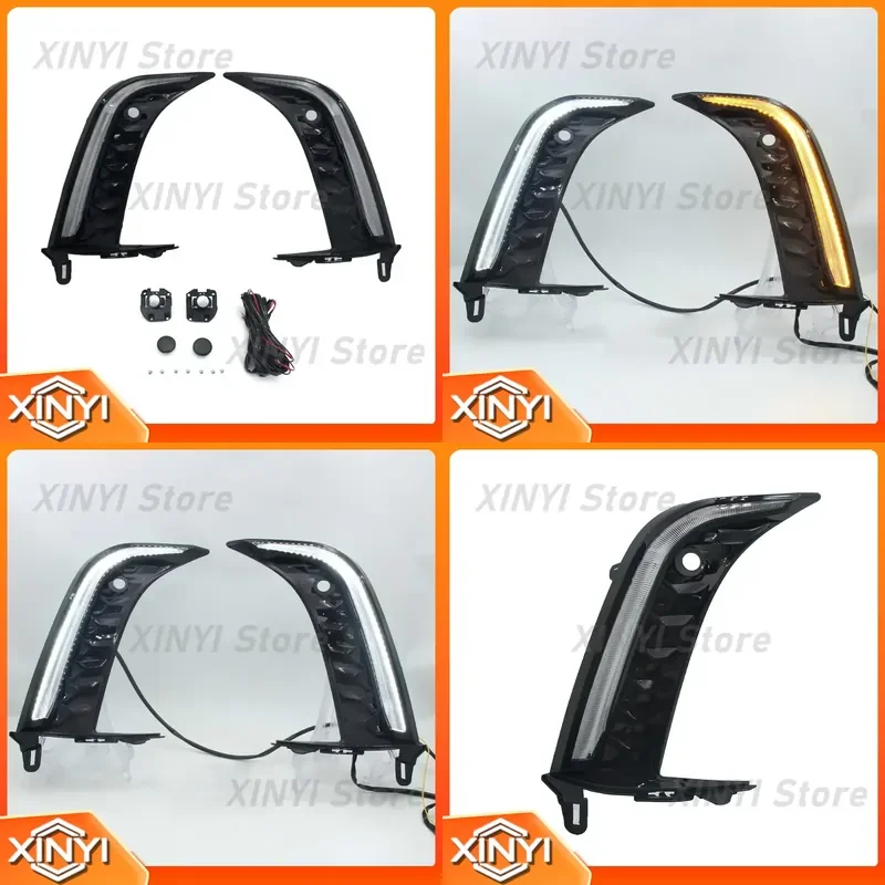 1 Set Front Bumper Fog Light with Turn Signal for Toyota Camry 2024 2025