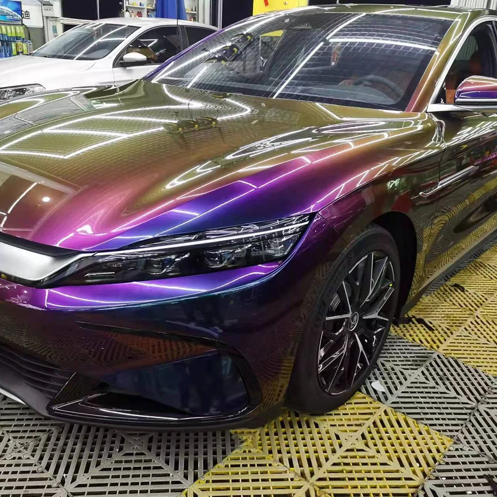 Wrapmaster 5M/10M/18M Exclusive Premium PET Liner Fancy Galactic Sparkling Chameleon Car Wrap Films